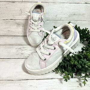ROXY CANVAS PLATFORM SNEAKERS GIRL SIZE 13